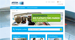 Desktop Screenshot of apcoa.ch